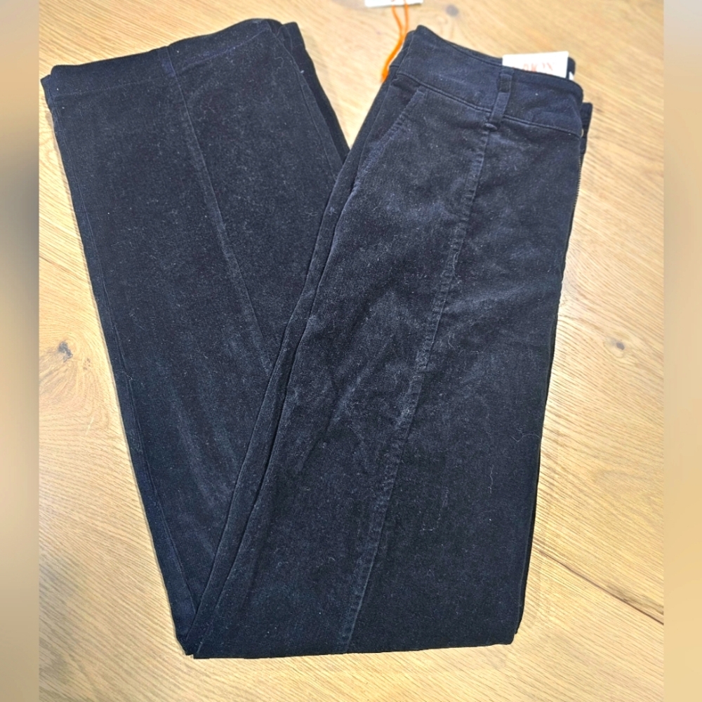 NWT Knox Rose black trousers high rise fitted hip and thigh multiple sizes